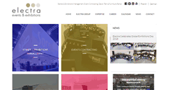 Desktop Screenshot of electra-exhibitions.com