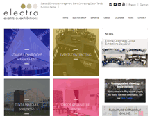 Tablet Screenshot of electra-exhibitions.com